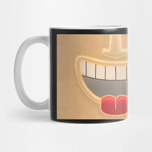 Cream Tiki Smile Mask! (Red Tongue Version) Mug